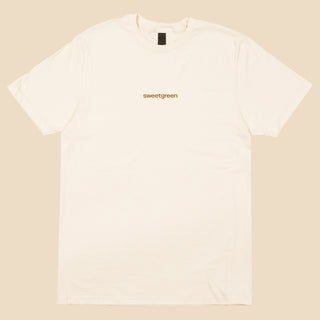Front of Shroomami Tee with "Sweetgreen" logo across the chest.