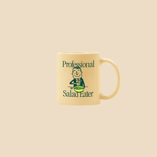 Side of mug with Professional Salad Eater graphic.